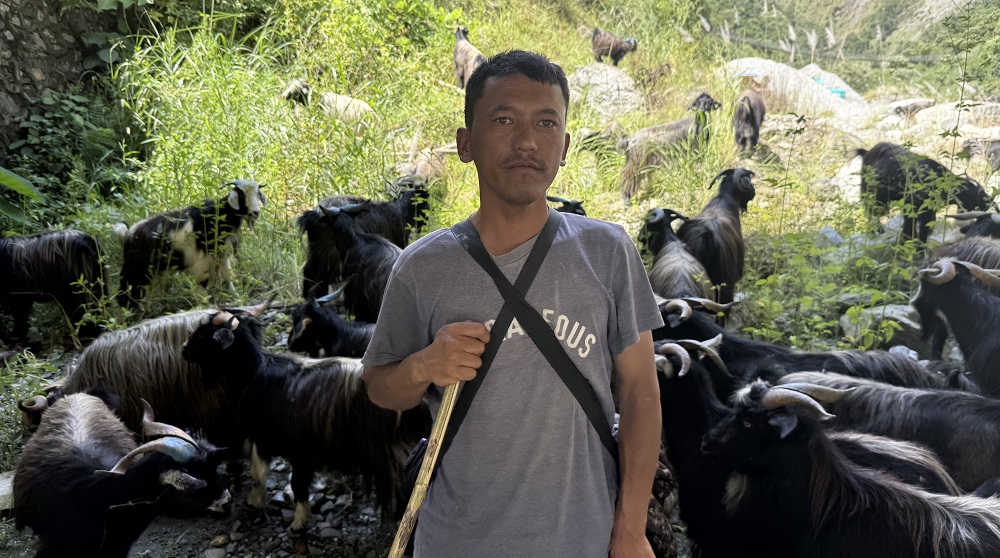 बारागुङ मुक्तिक्षेत्र गाउँपालिका– ५ का वडा अध्यक्ष सुरेन्द्र गुरूङ । तस्बिर : हरिकृष्ण शर्मा